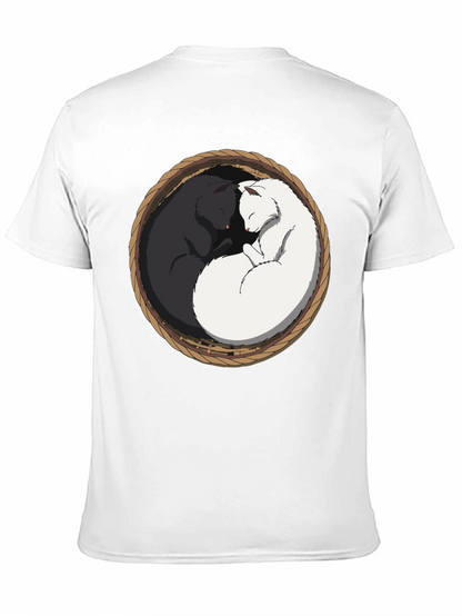 Yin Yang Cat T-Shirt - Cozy Comfort