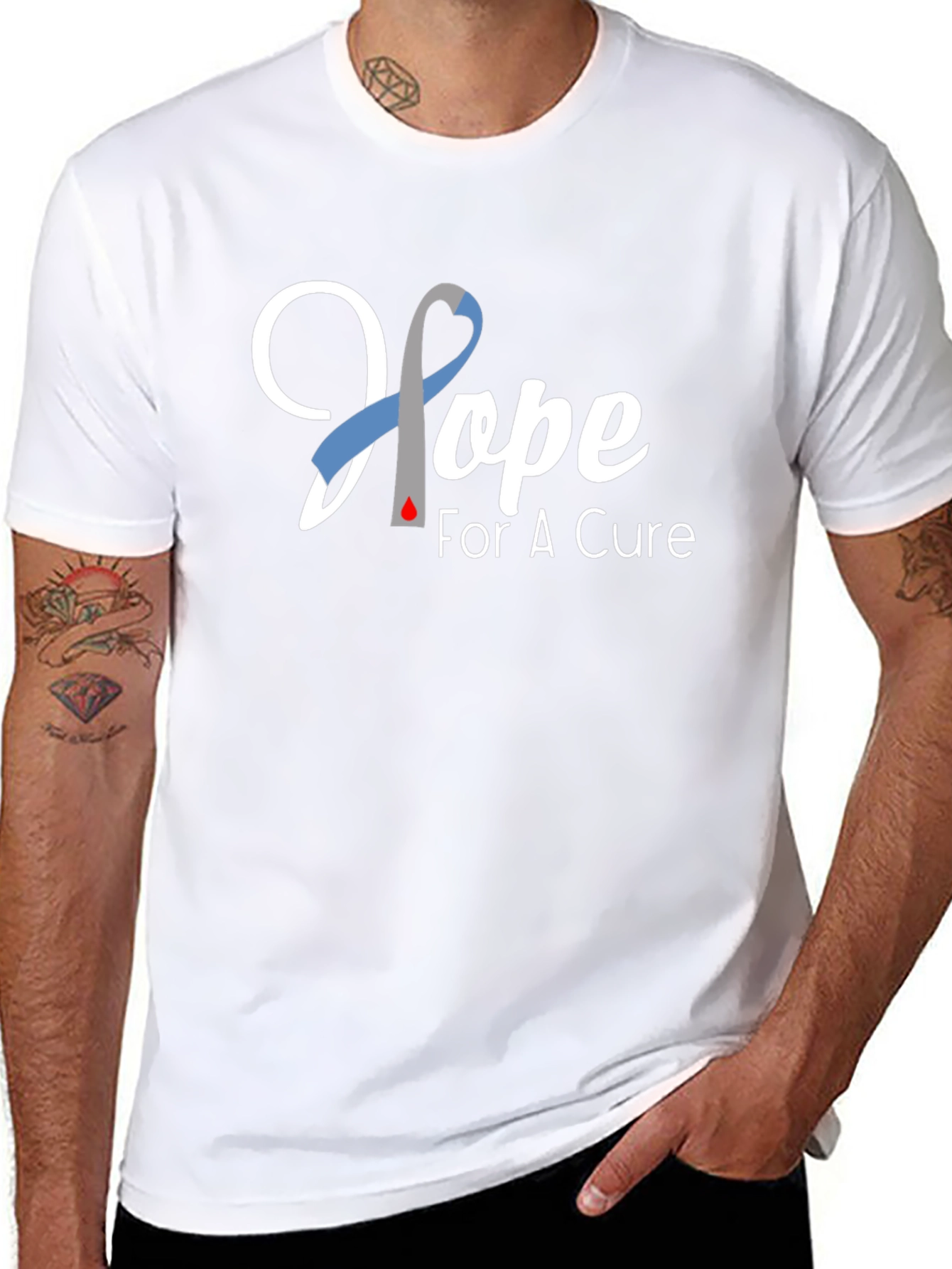 Hope for a Cure T-Shirt - Diabetes Awareness