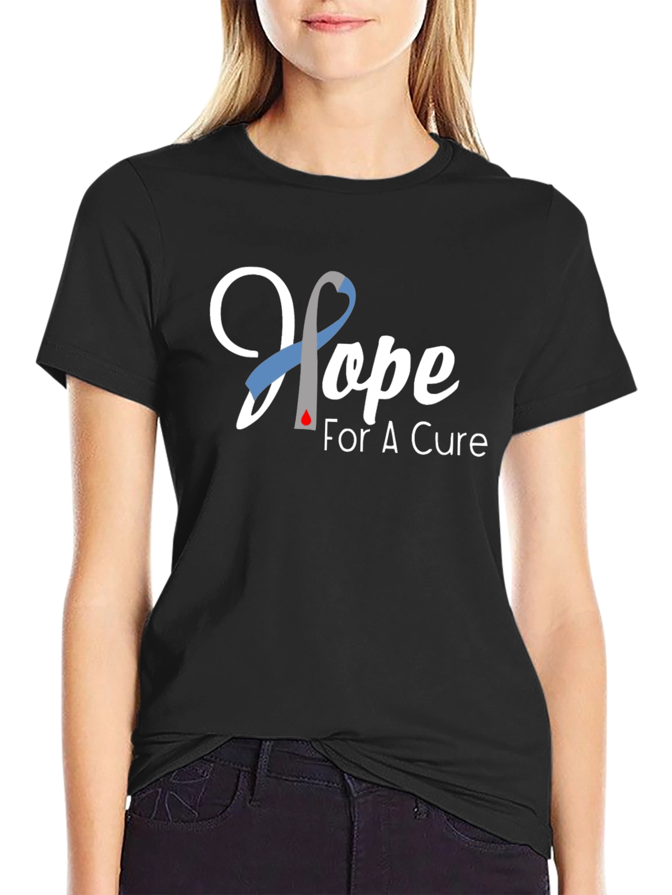 Hope for a Cure T-Shirt - Diabetes Awareness
