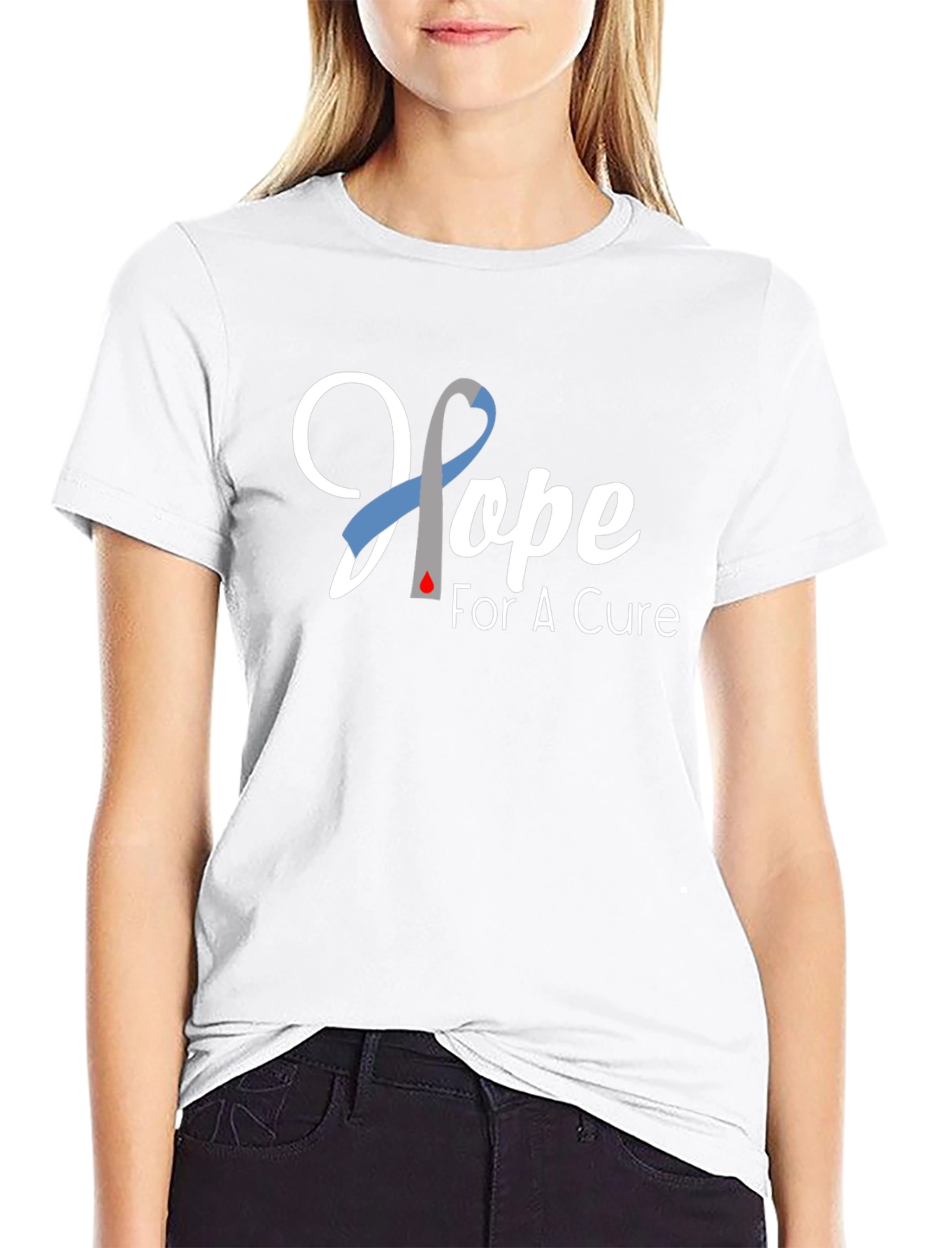 Hope for a Cure T-Shirt - Diabetes Awareness