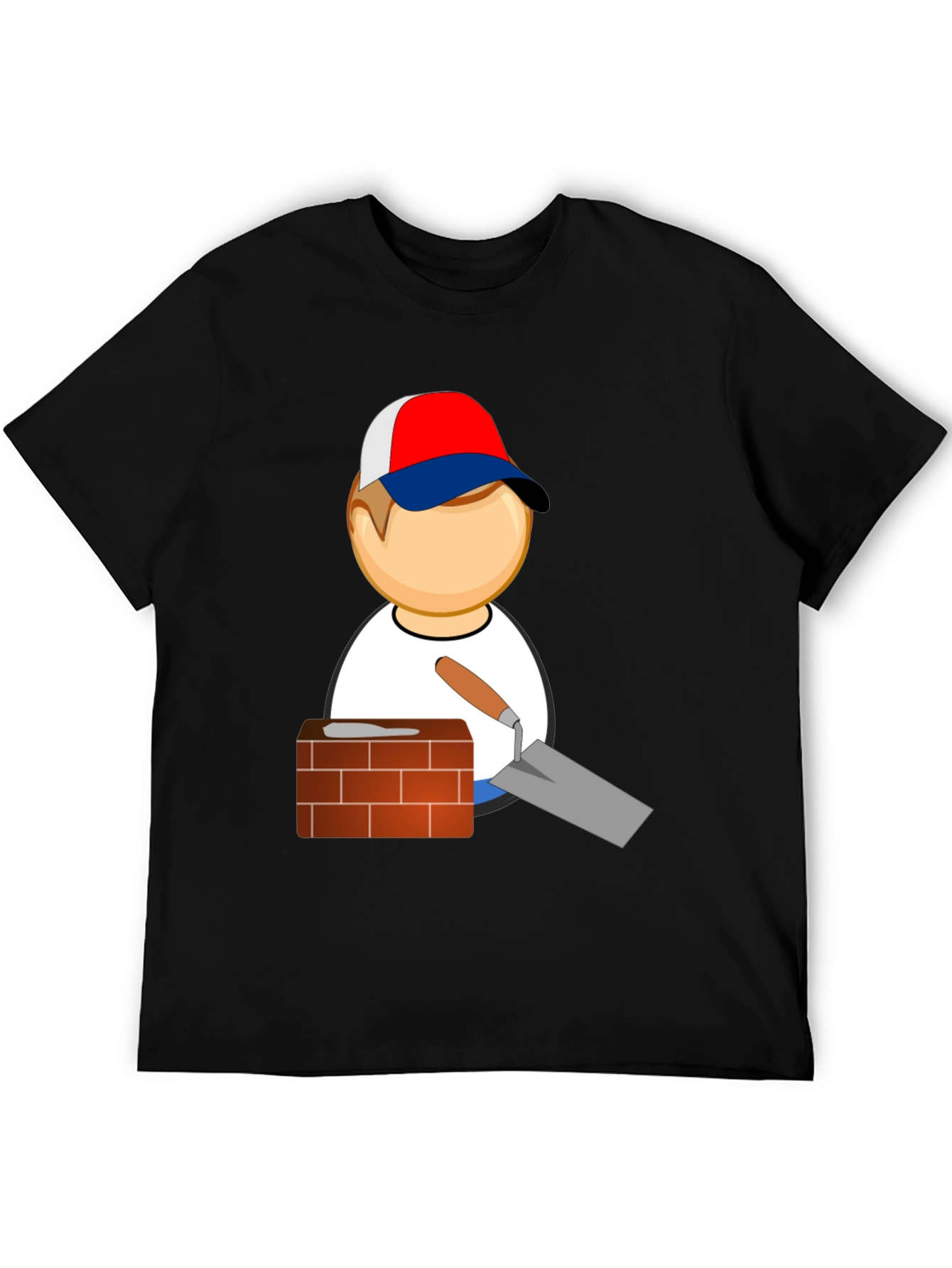 Bricklayer Cartoon Graphic T-Shirt