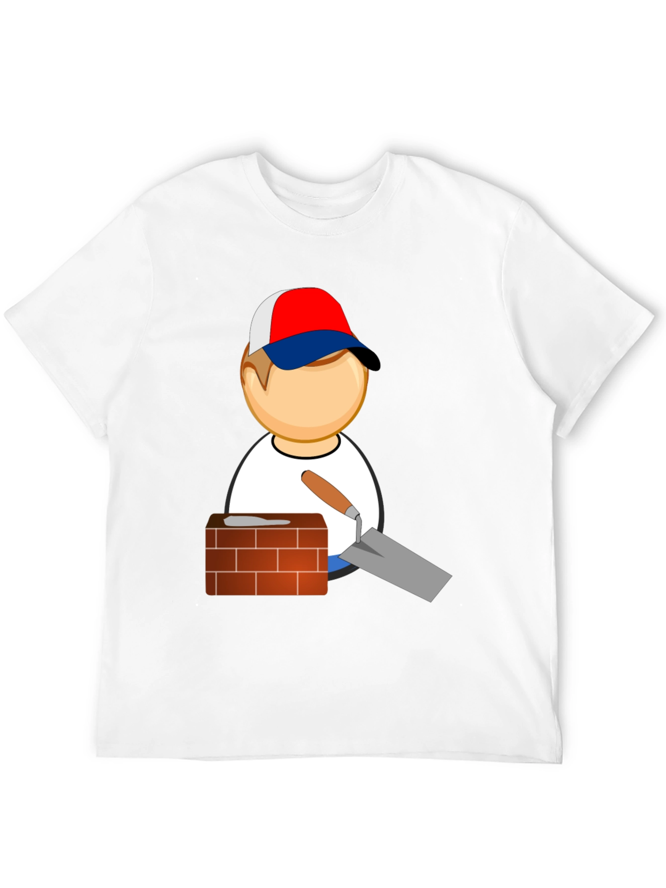 Bricklayer Cartoon Graphic T-Shirt