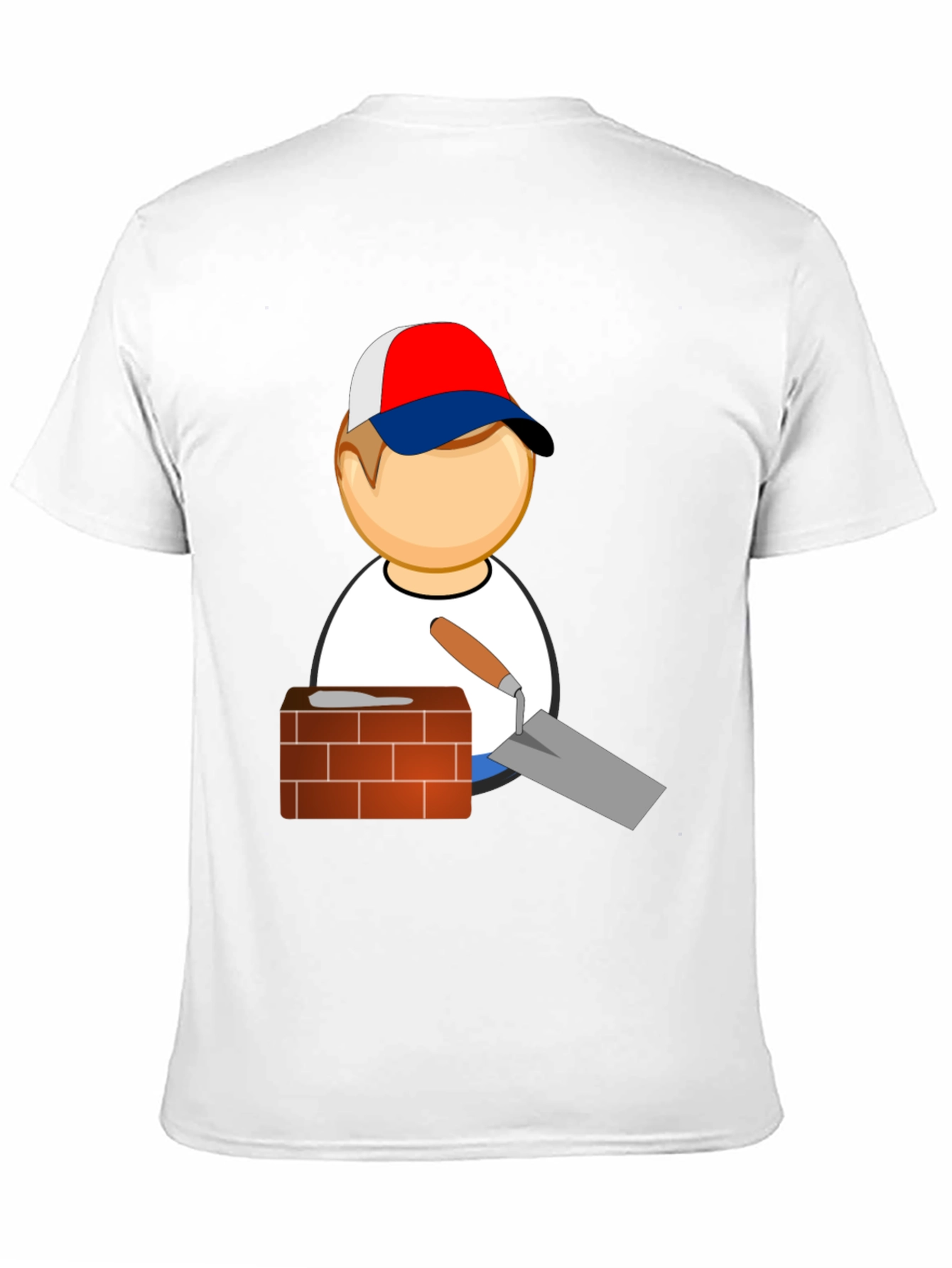 Bricklayer Cartoon Graphic T-Shirt
