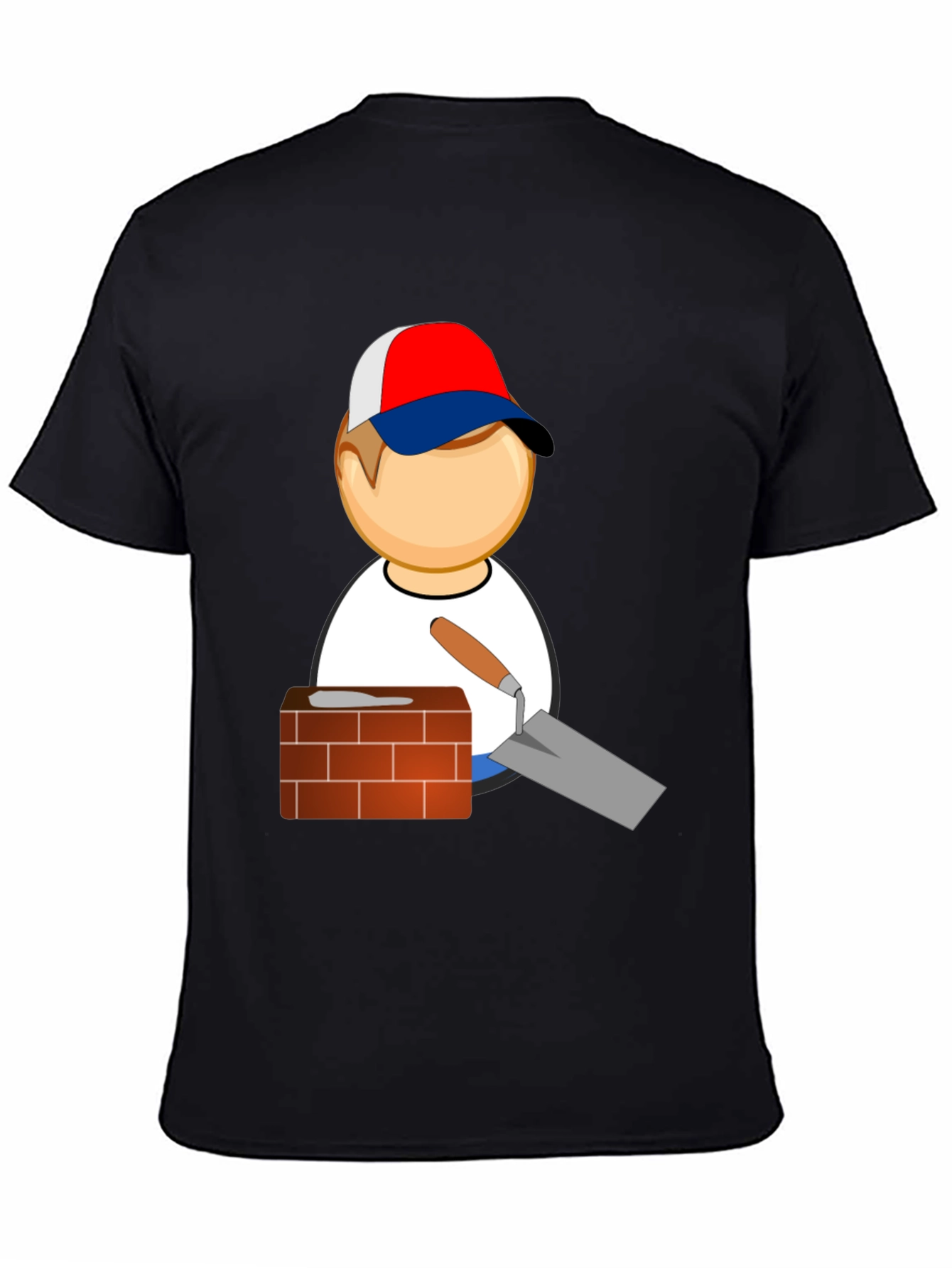 Bricklayer Cartoon Graphic T-Shirt