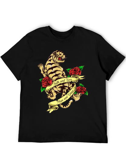 Tiger Rose Graphic Tee - Faith Hope and Love
