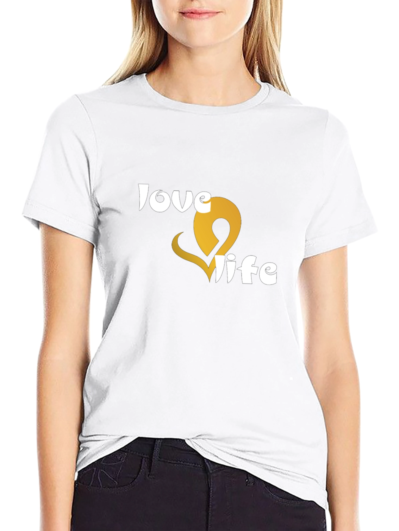 Love Life Graphic Tee - Black Short Sleeve