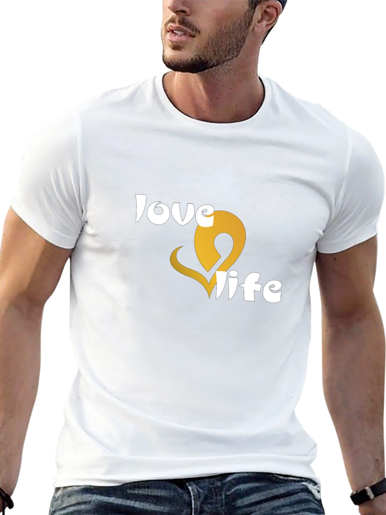 Love Life Graphic Tee - Black Short Sleeve