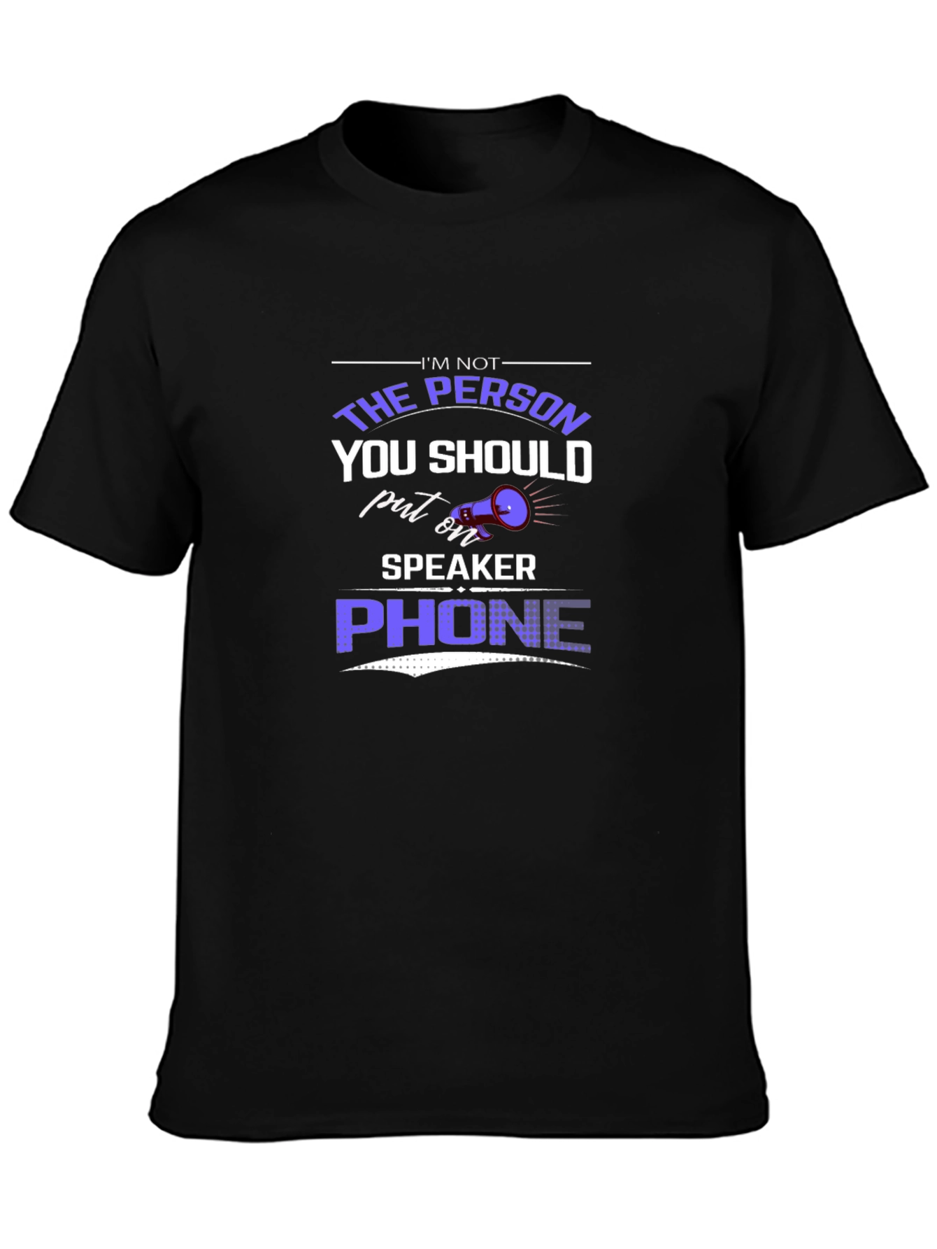 Humorous Speaker Phone Graphic Tee