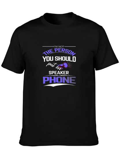 Humorous Speaker Phone Graphic Tee
