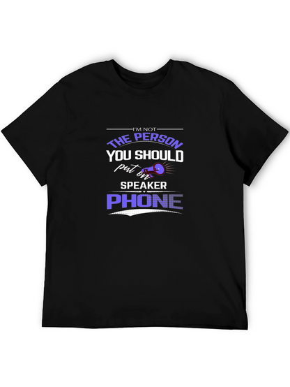 Humorous Speaker Phone Graphic Tee