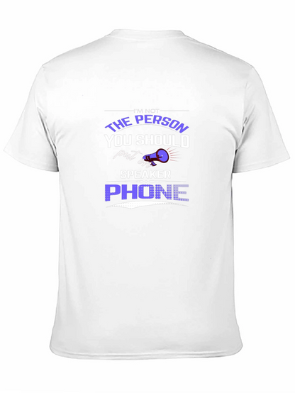 Humorous Speaker Phone Graphic Tee
