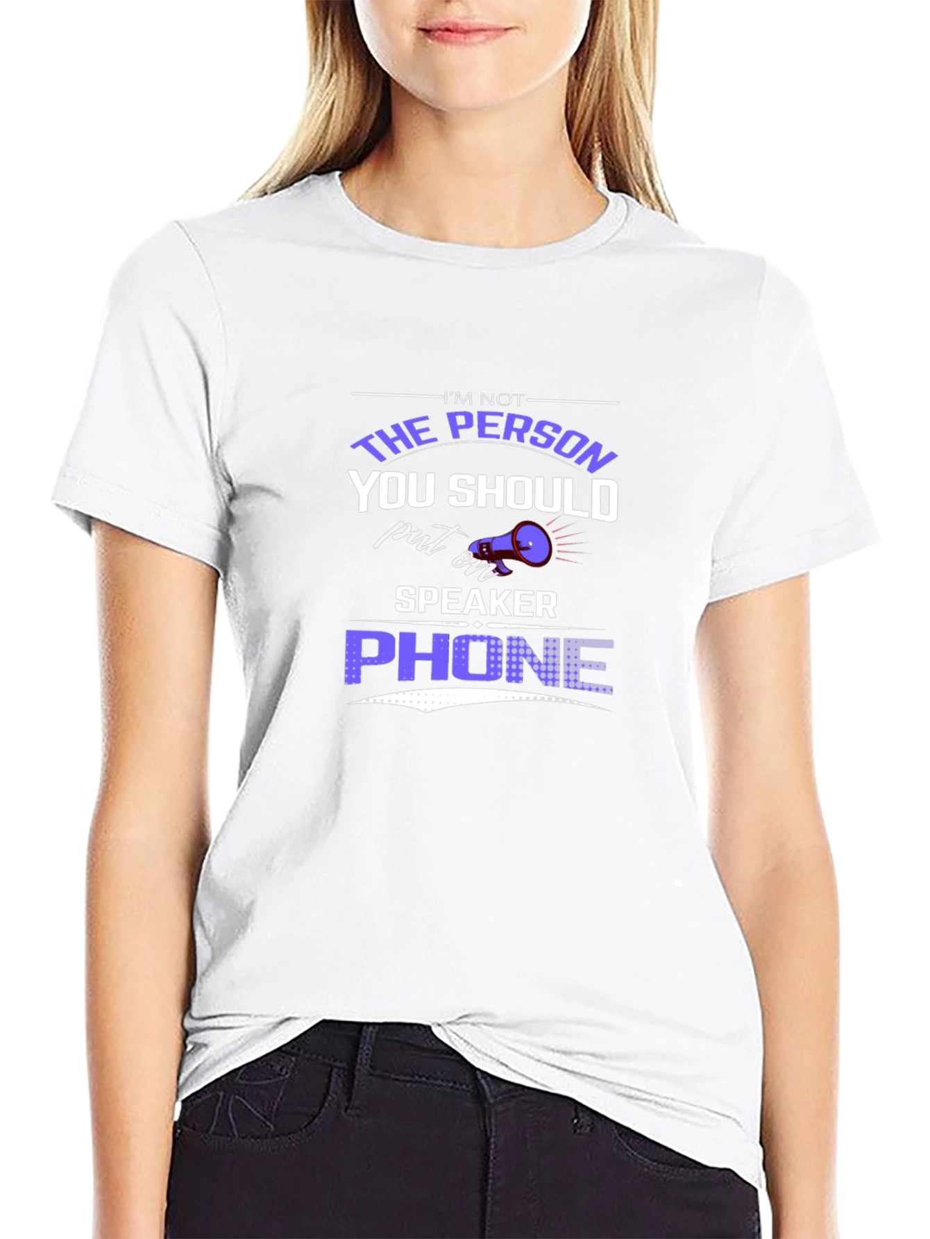 Humorous Speaker Phone Graphic Tee