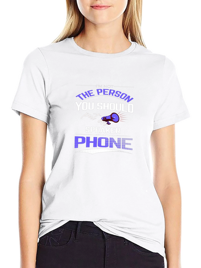 Humorous Speaker Phone Graphic Tee
