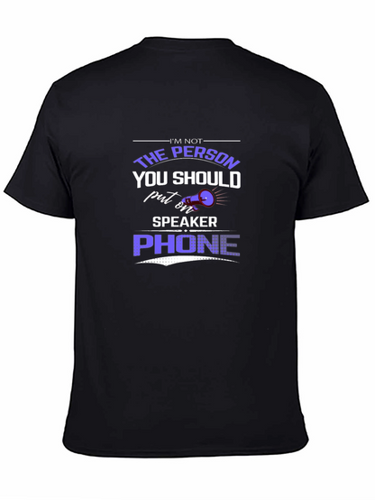 Humorous Speaker Phone Graphic Tee