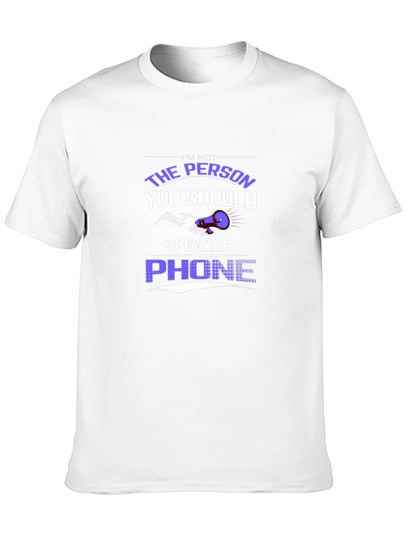 Humorous Speaker Phone Graphic Tee