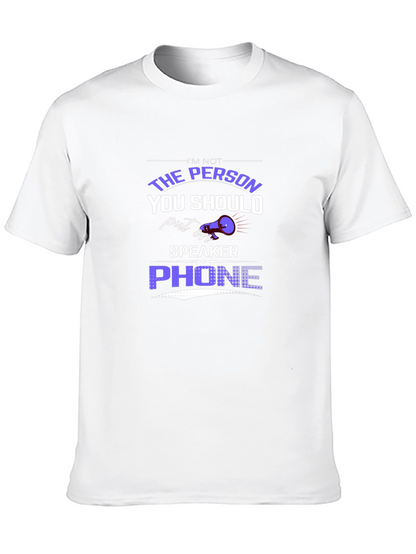 Humorous Speaker Phone Graphic Tee