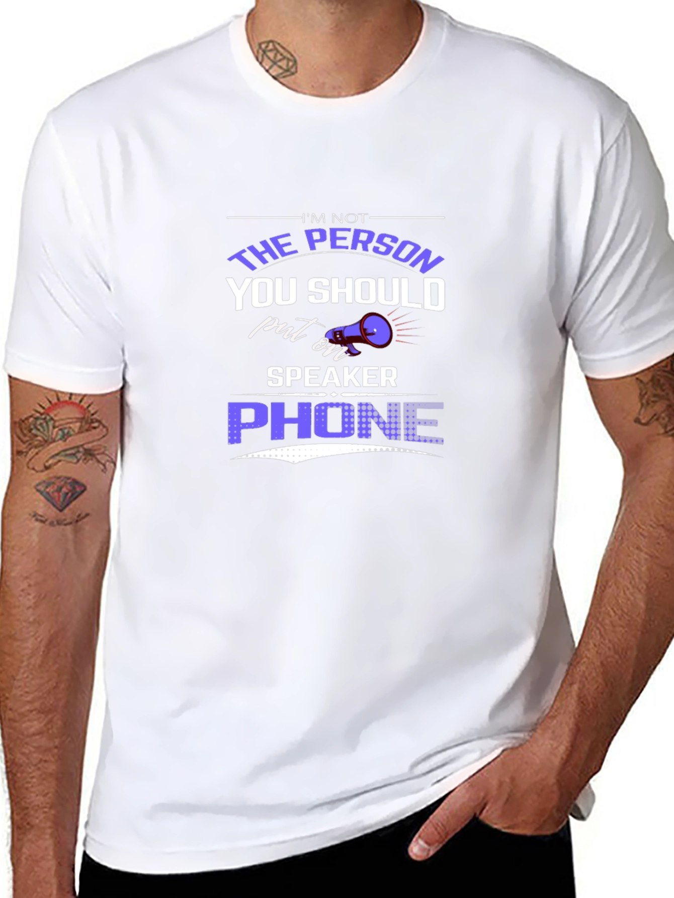 Humorous Speaker Phone Graphic Tee