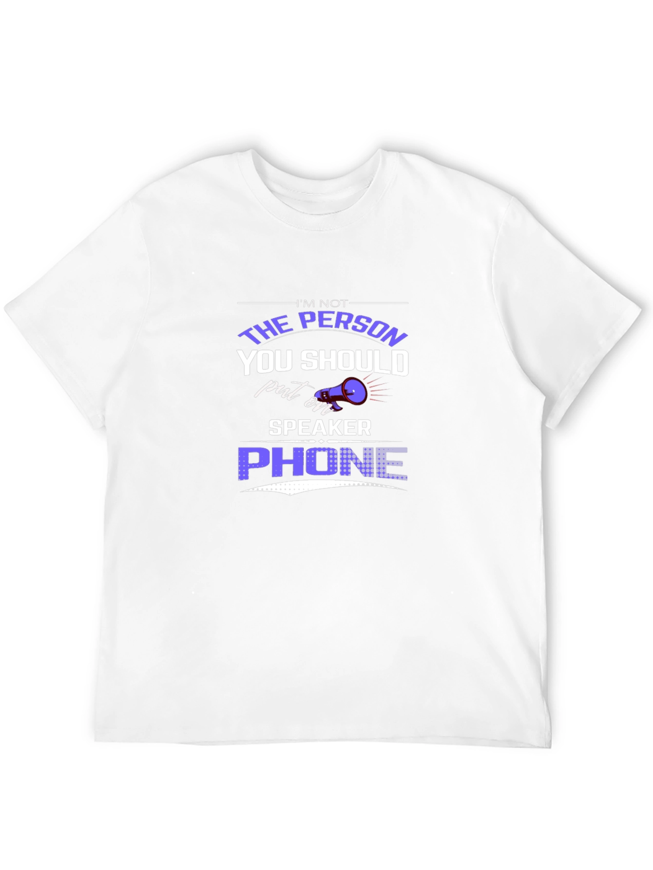 Humorous Speaker Phone Graphic Tee