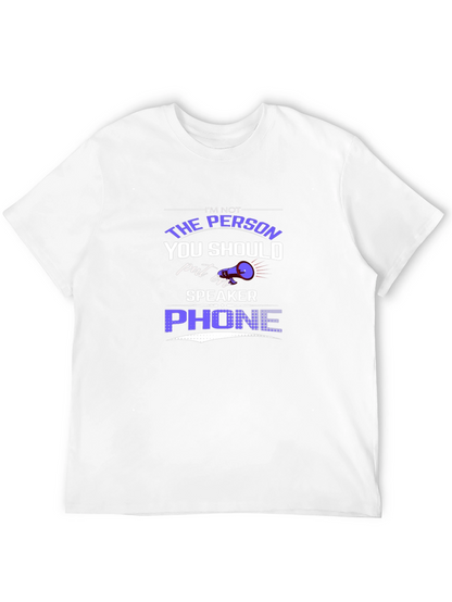 Humorous Speaker Phone Graphic Tee