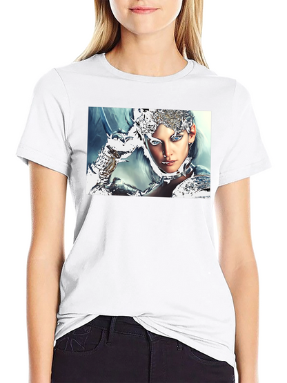 Warrior Woman Graphic Black T-Shirt