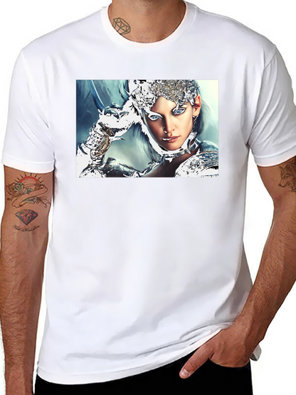 Warrior Woman Graphic Black T-Shirt