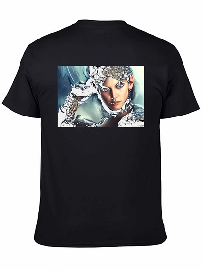 Warrior Woman Graphic Black T-Shirt