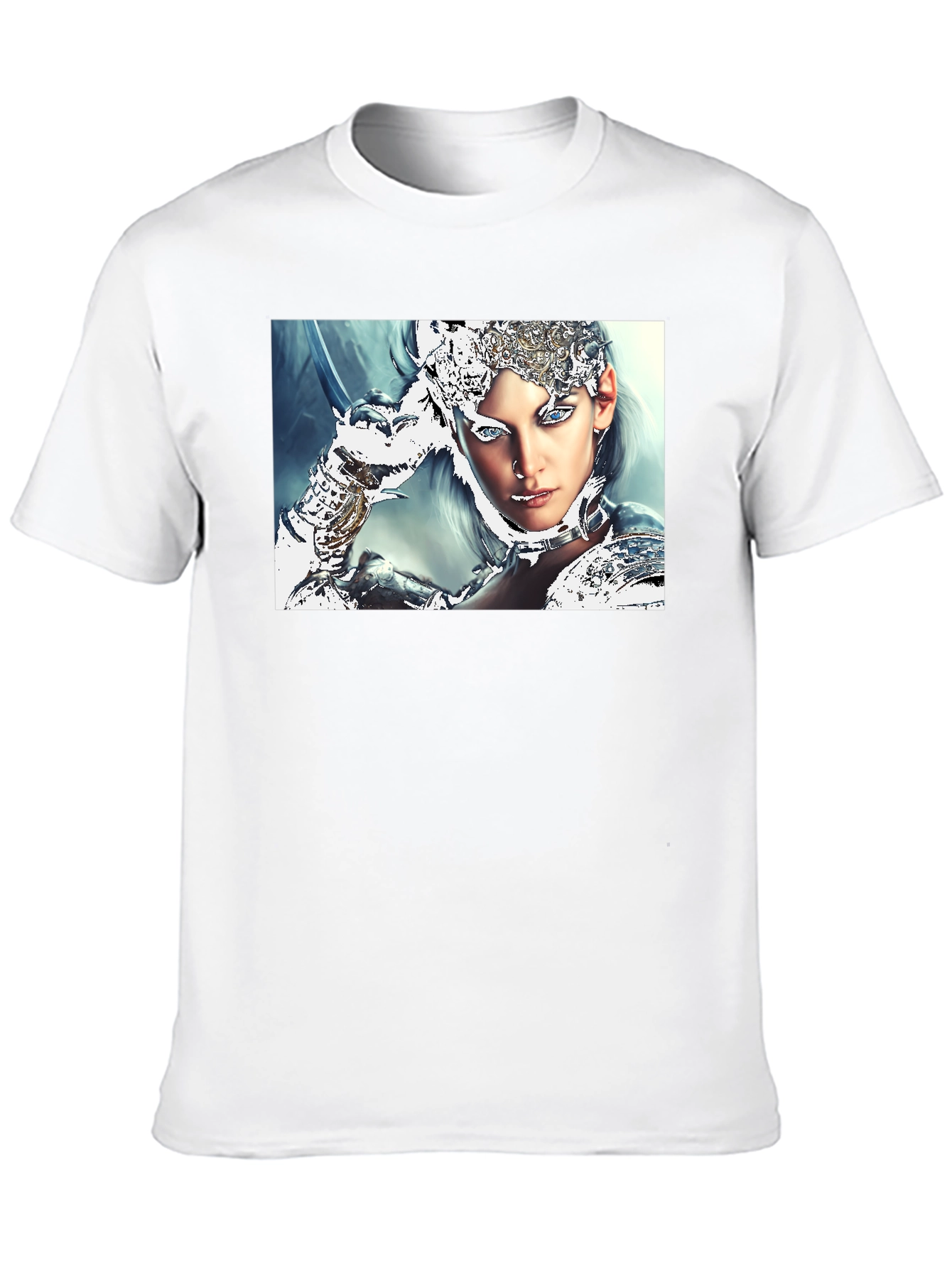 Warrior Woman Graphic Black T-Shirt