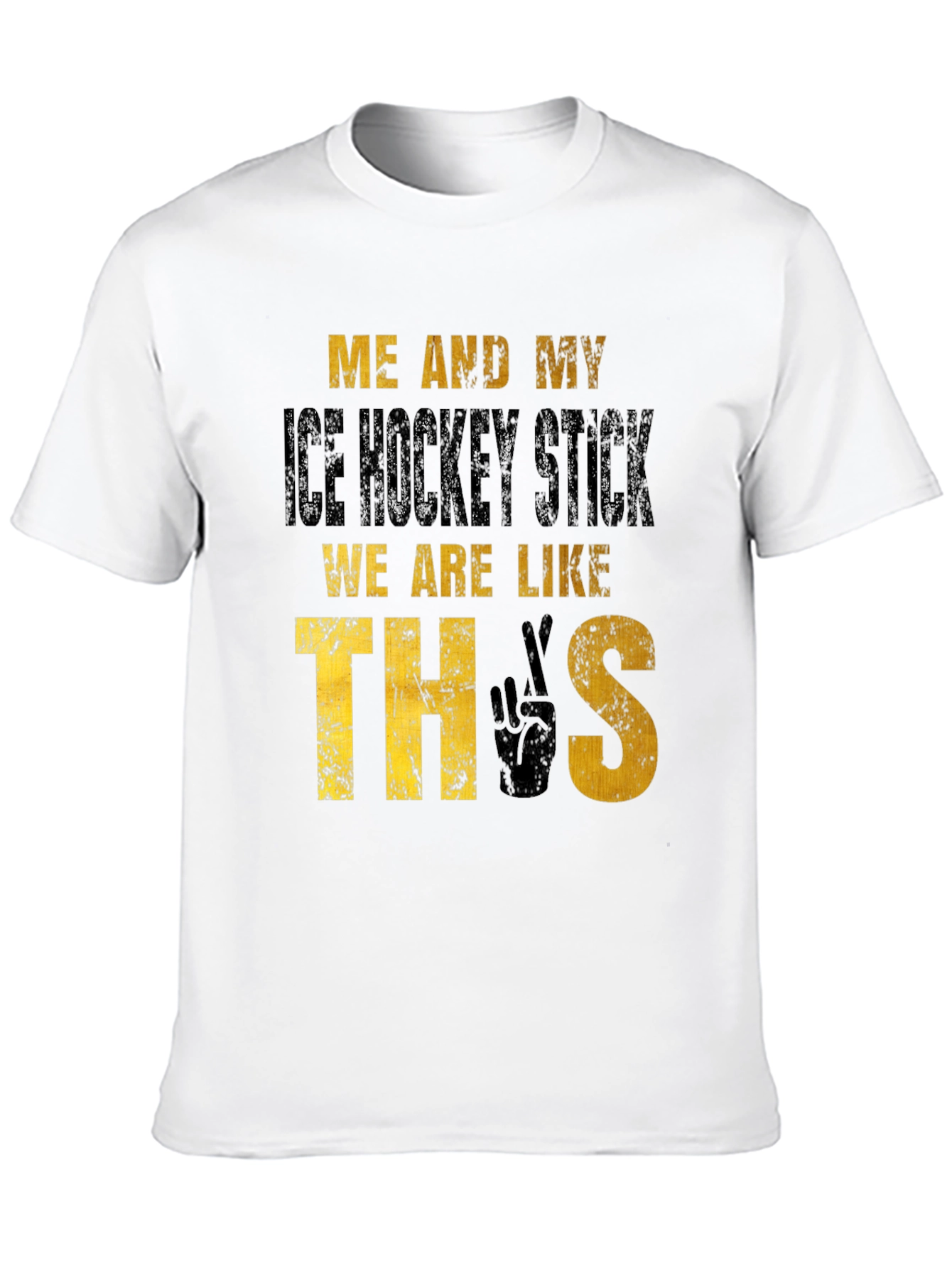 Hockey Fan T-Shirt: Me and My Ice Hockey Stick