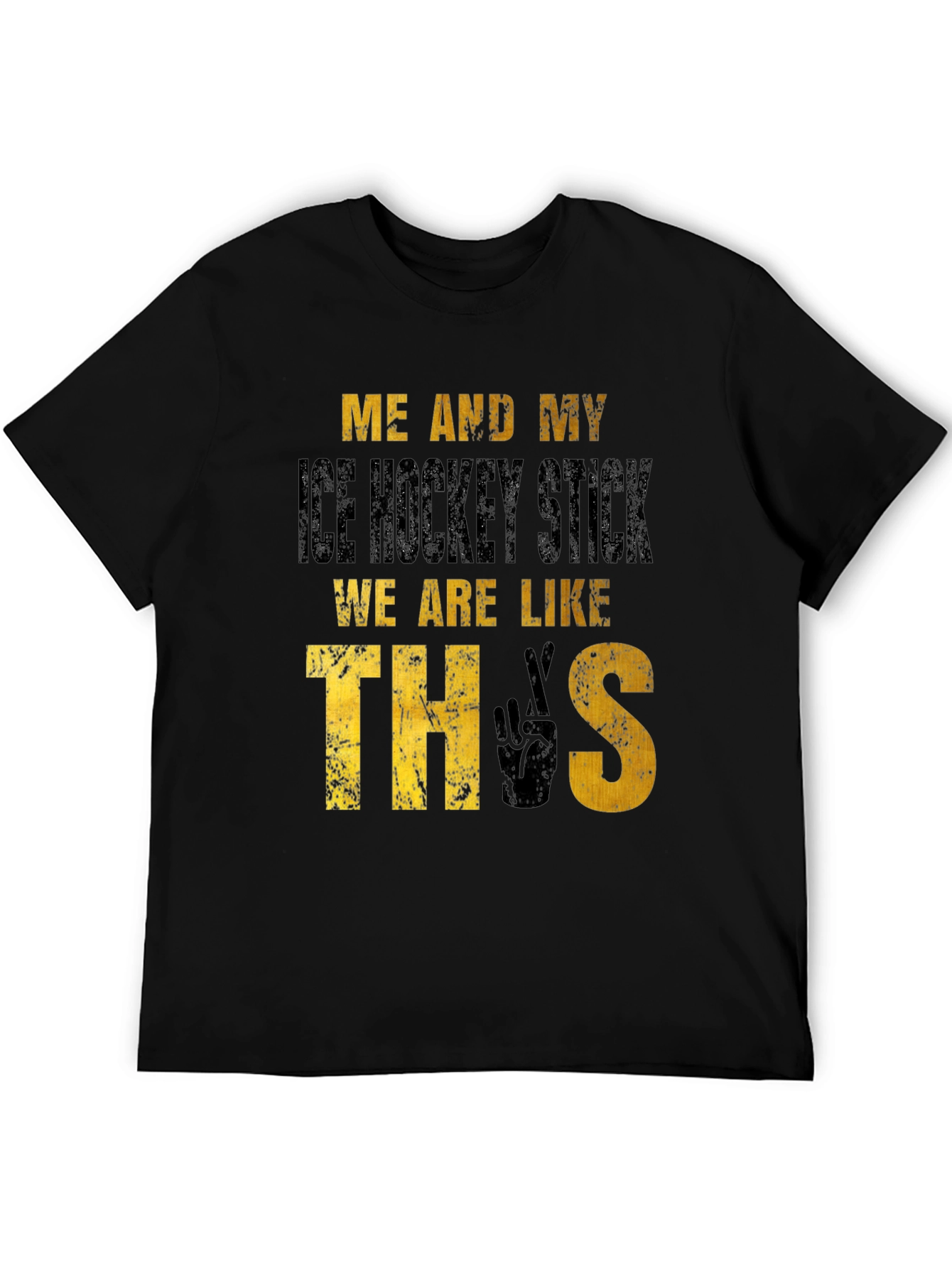 Hockey Fan T-Shirt: Me and My Ice Hockey Stick
