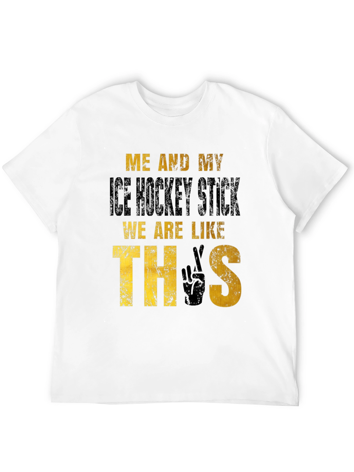Hockey Fan T-Shirt: Me and My Ice Hockey Stick