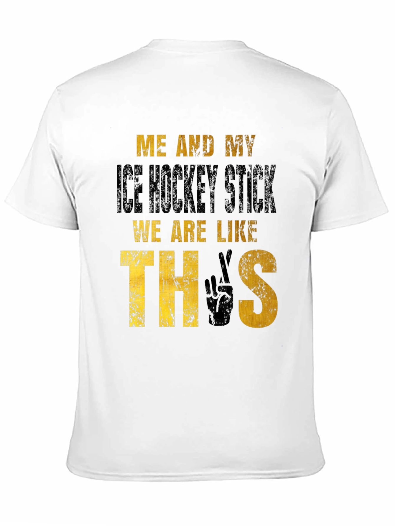 Hockey Fan T-Shirt: Me and My Ice Hockey Stick