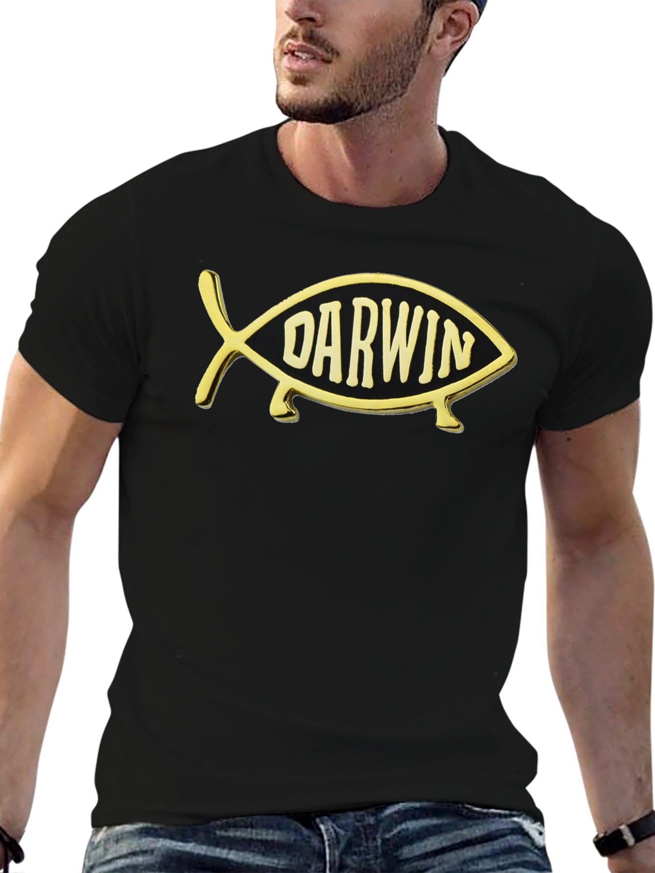 Darwin Fish T-Shirt - Evolution Humor Tee