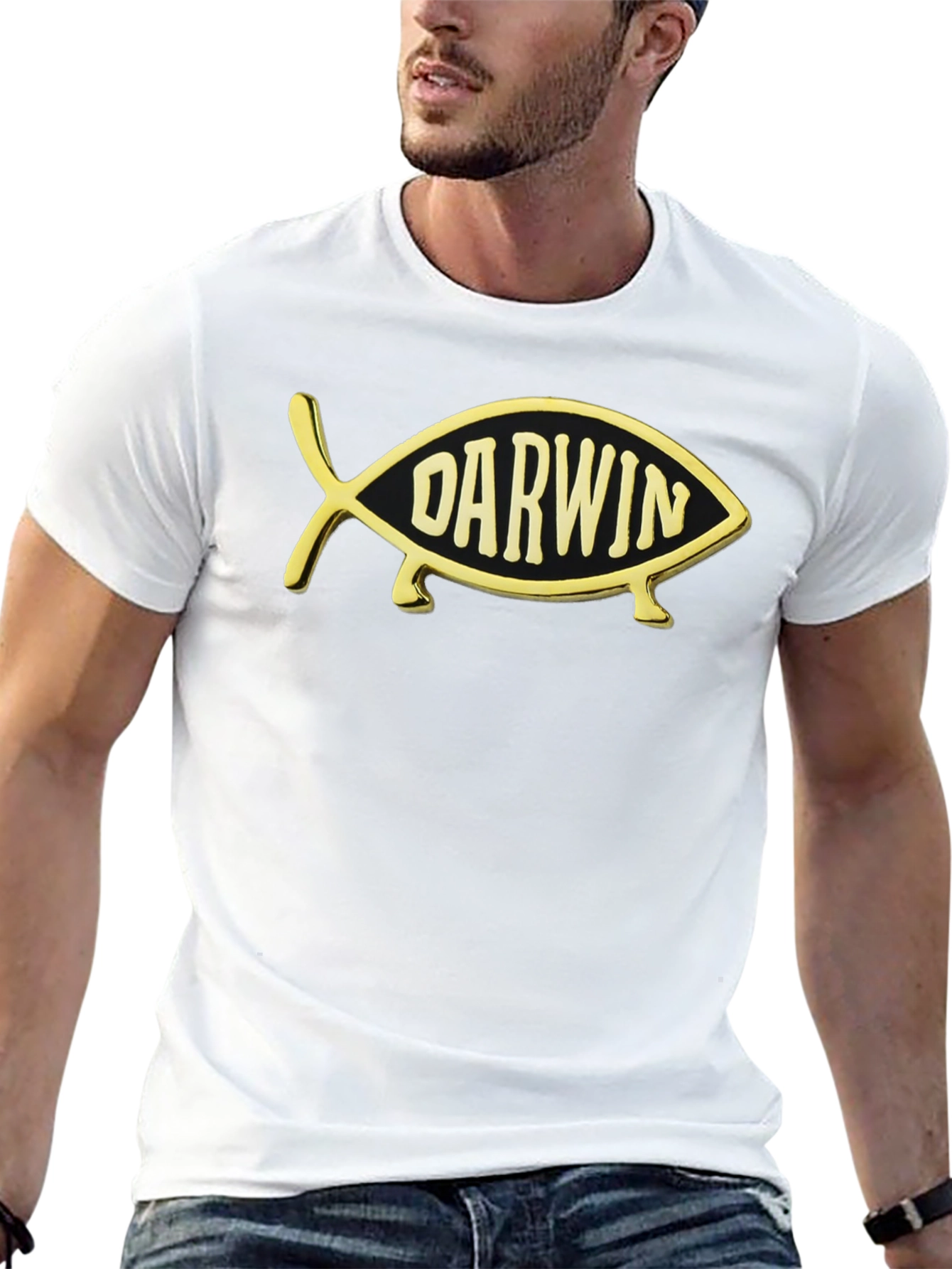 Darwin Fish T-Shirt - Evolution Humor Tee