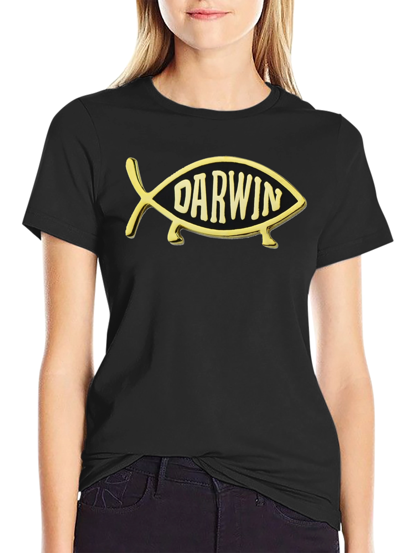 Darwin Fish T-Shirt - Evolution Humor Tee