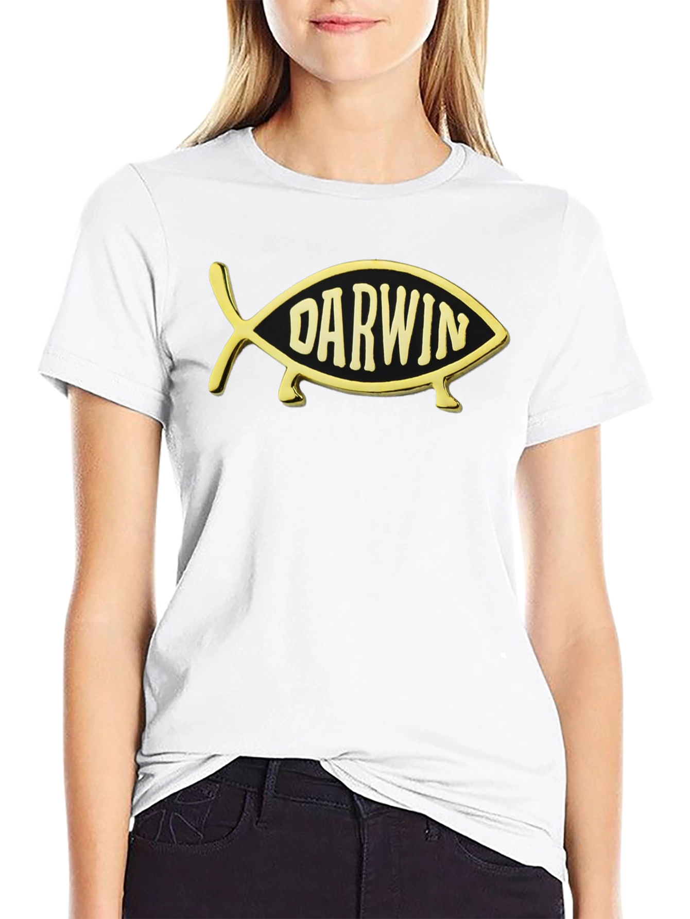 Darwin Fish T-Shirt - Evolution Humor Tee