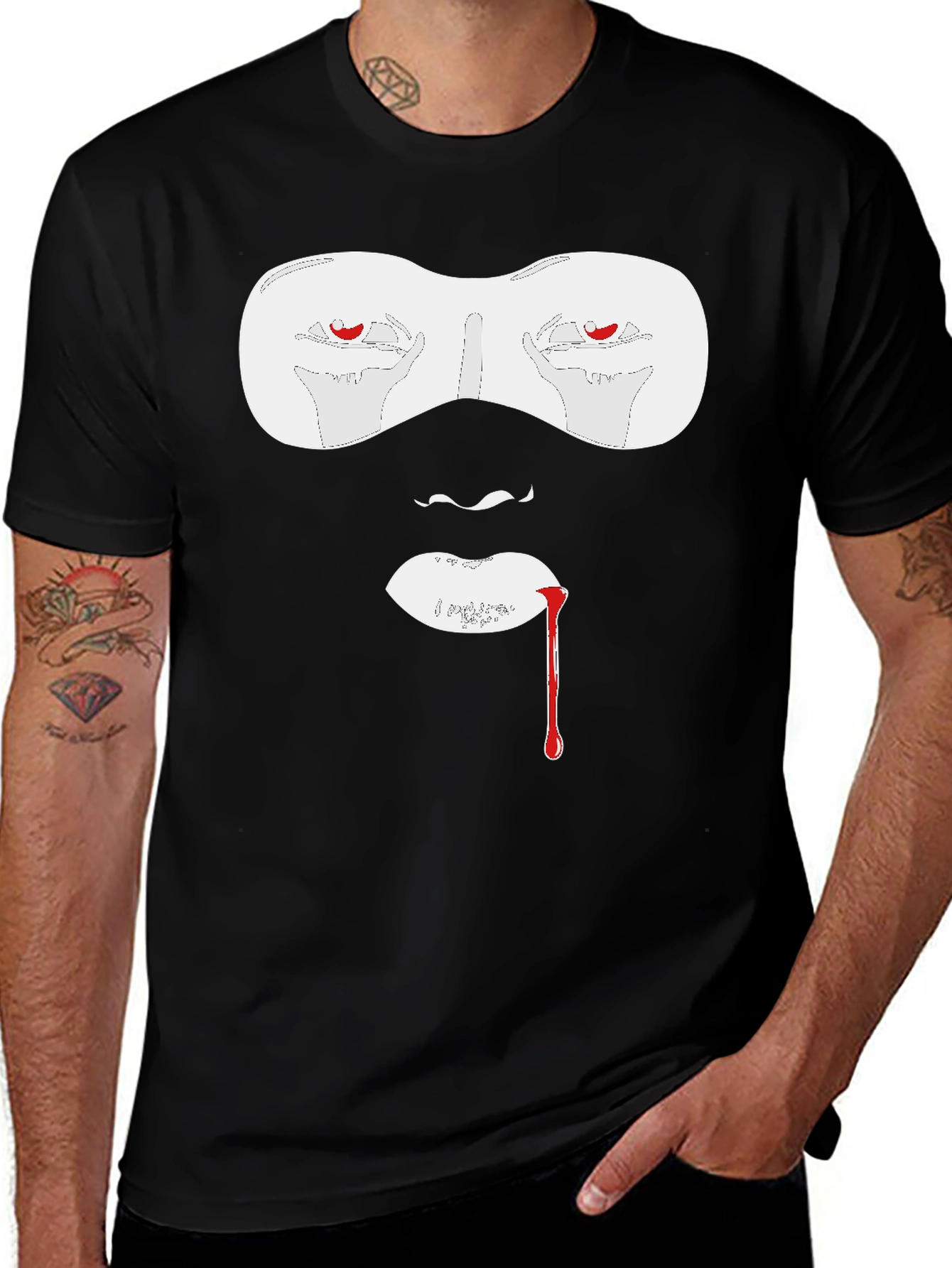 Vampire Graphic T-Shirt - Bold Halloween Style