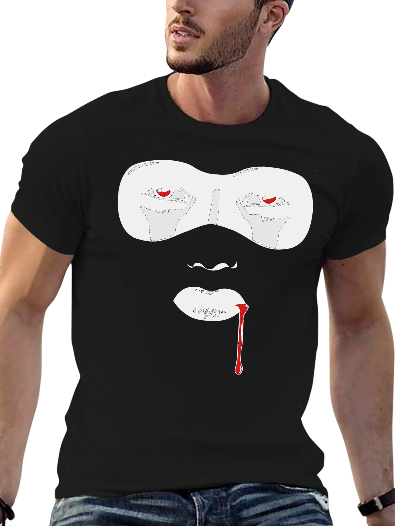 Vampire Graphic T-Shirt - Bold Halloween Style