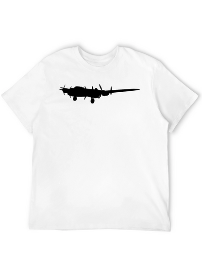 Classic Black Airplane Silhouette Graphic Tee