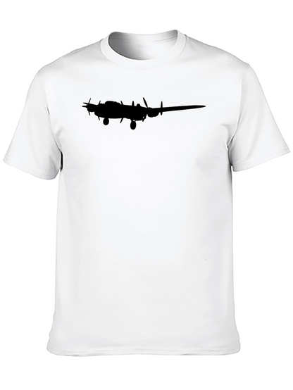 Classic Black Airplane Silhouette Graphic Tee