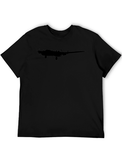 Classic Black Airplane Silhouette Graphic Tee