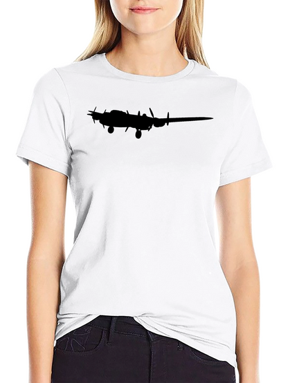 Classic Black Airplane Silhouette Graphic Tee