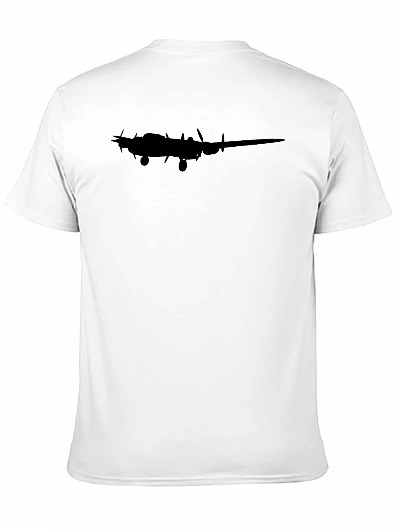 Classic Black Airplane Silhouette Graphic Tee