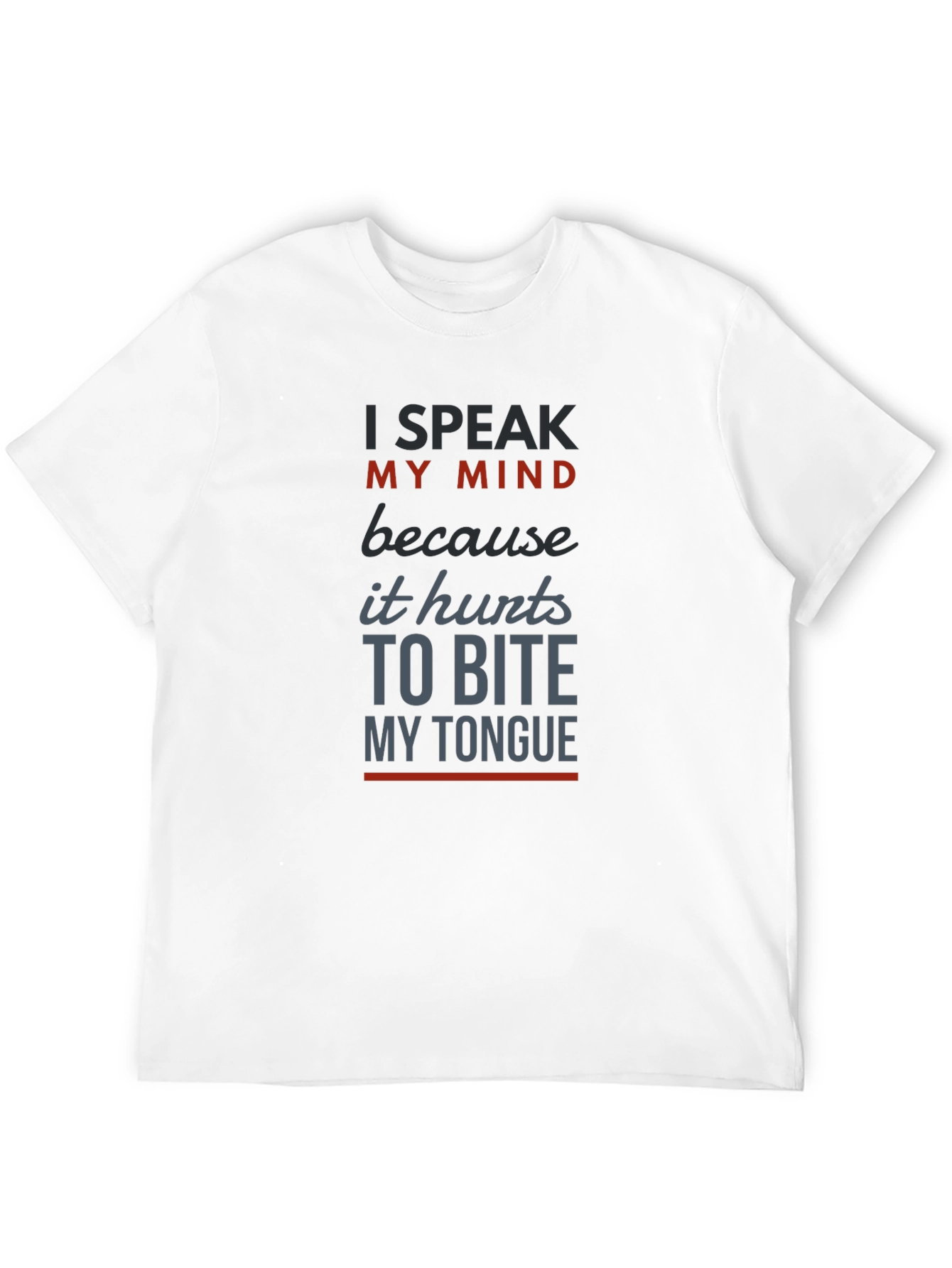 Speak My Mind Mens Graphic T-Shirt