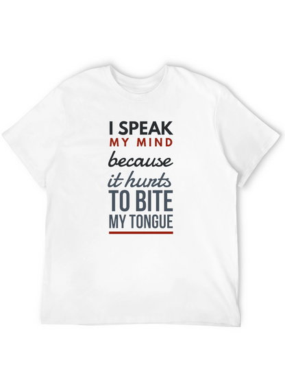 Speak My Mind Mens Graphic T-Shirt