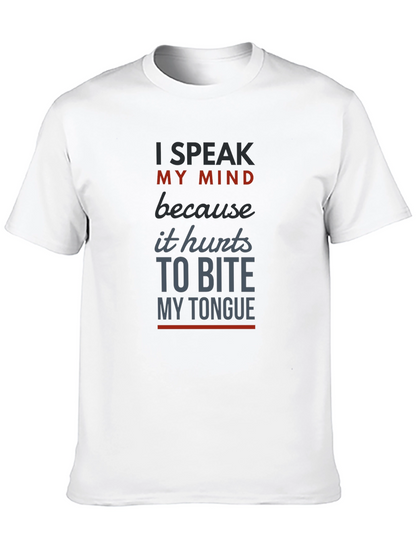 Speak My Mind Mens Graphic T-Shirt