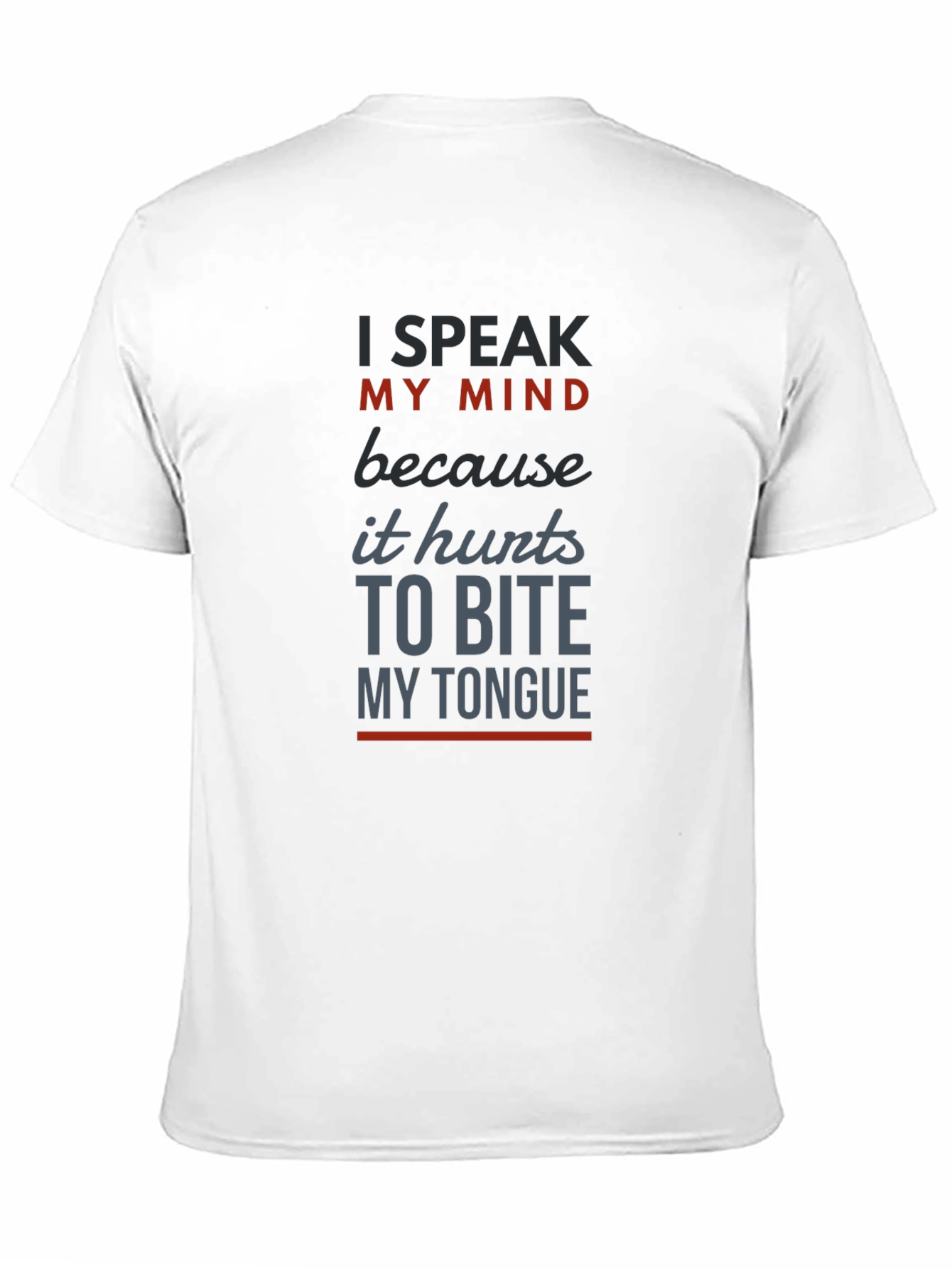 Speak My Mind Mens Graphic T-Shirt