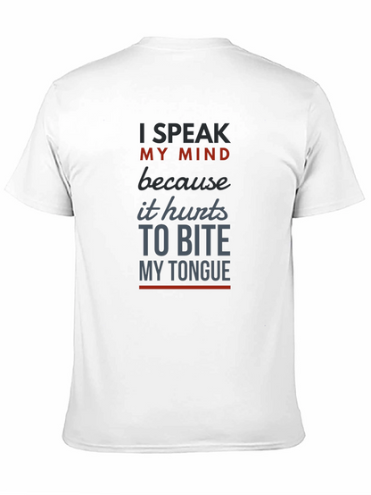 Speak My Mind Mens Graphic T-Shirt
