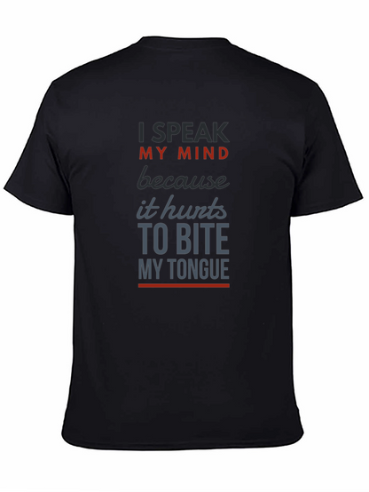 Speak My Mind Mens Graphic T-Shirt