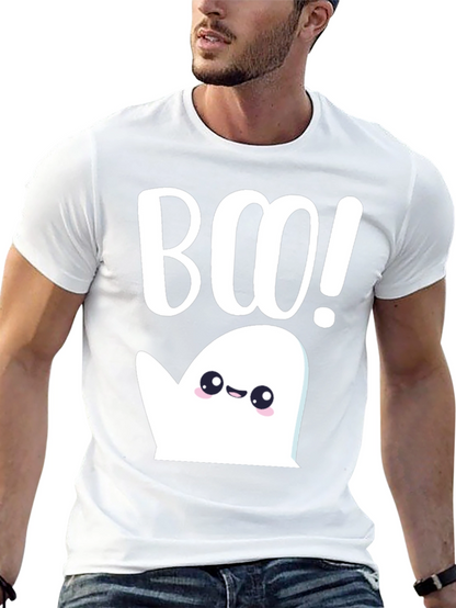 Cute Ghost Boo! Halloween Graphic T-Shirt