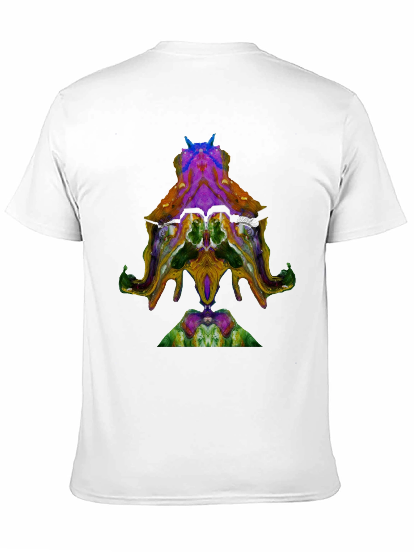 Abstract Octopus Design Black T-Shirt
